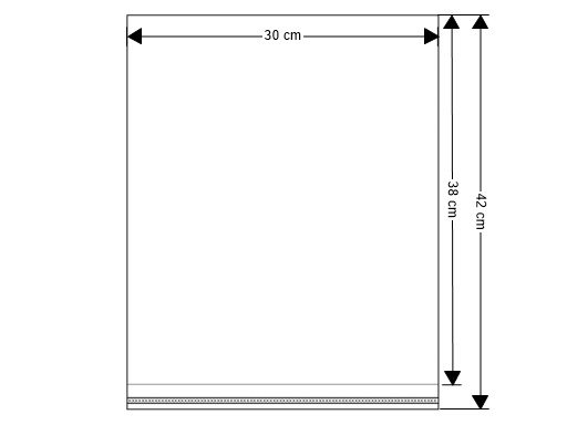 Kreativartikel.ch Cellophanbeutel 30 x 38cm 921 3038 001