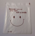 Kreativartikel.ch Plastiktüte Smile 14cm x 14cm 923 1414 010