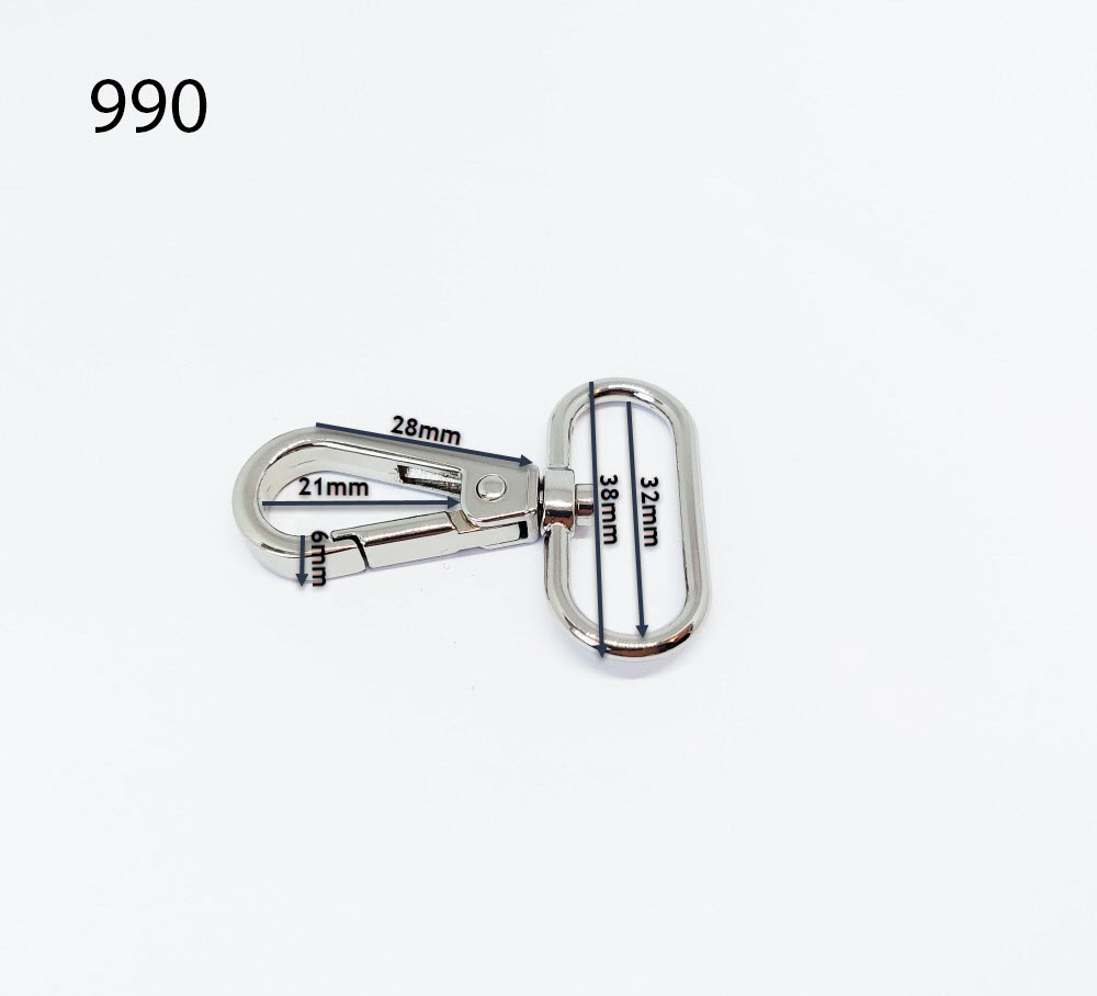Kreativartikel.ch Karabiner 52 x 38mm 616 5238 Abmessungen
