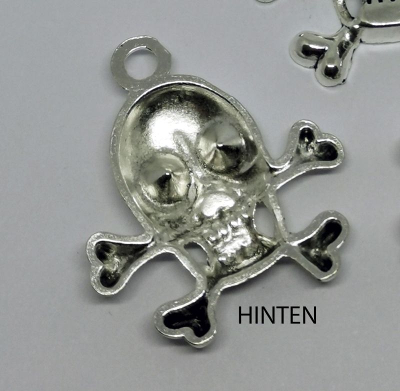 Kreativartikel.ch Anhänger Totenkopf 20mm 645 7619 990 Hinten