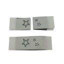 Kreativartikel.ch Weblabel mit annähkante Sterne 15 x 25mm 630 9919 000  offen