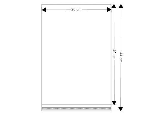 Kreativartikel.ch Cellophanbeutel 26 x 40cm 921 2640 001