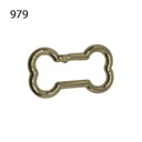 Kreativartikel.ch Karabiner Knochen 48 x 27mm 616 4427 979