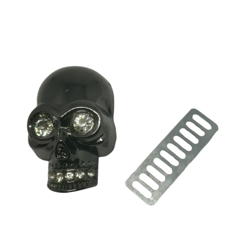 Kreativartikel.ch Skull Totenkopf 45x 30mm mit Strasssteinen 656 4530 845