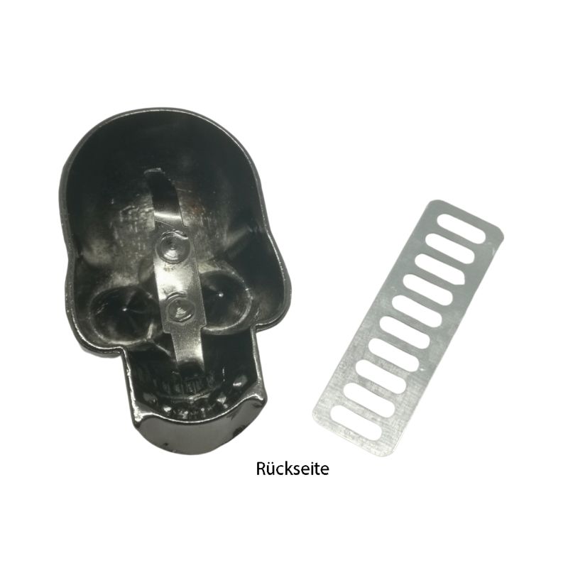 Kreativartikel.ch Skull Totenkopf 45x 30mm mit Strasssteinen 656 4530 845 Rückseite