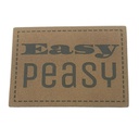 Kreativartikel.ch Kunsteleder Label 4x3 cm Easy Peasy 629 3402 000