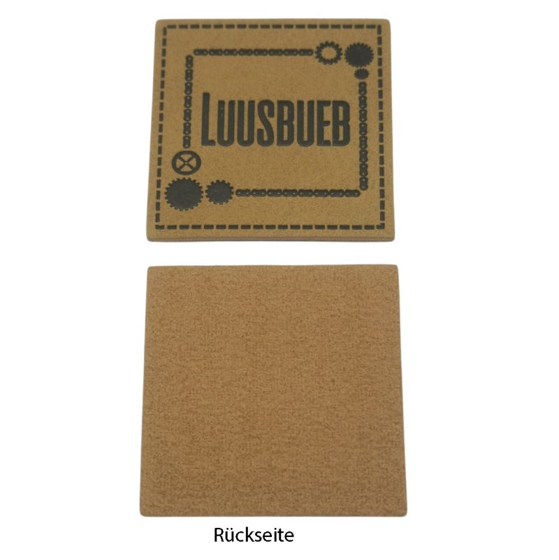 Kreativartikel.ch Kunsteleder Label 4x3 cm Luusbueb 629 3407 000 Rückseite