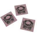 Kreativartikel.ch Kunsteleder Label 4 x 4 cm Skull 629 3408 000 mehrere