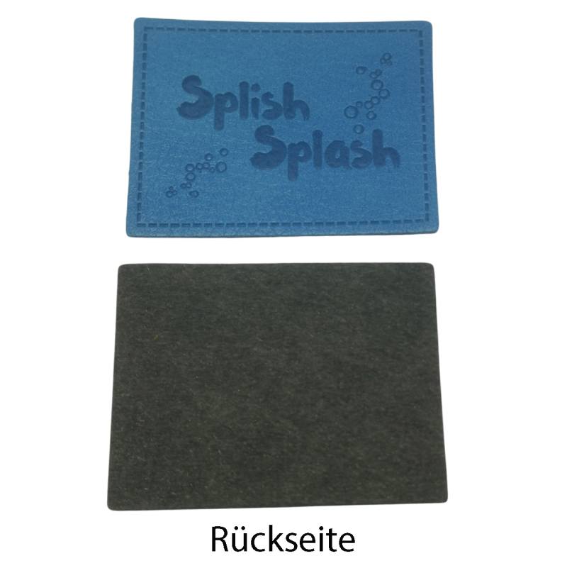 Kreativartikel.ch Kunsteleder Label 4.5 x 3.5 cm Splish Splash 629 3419 000 Rückseite