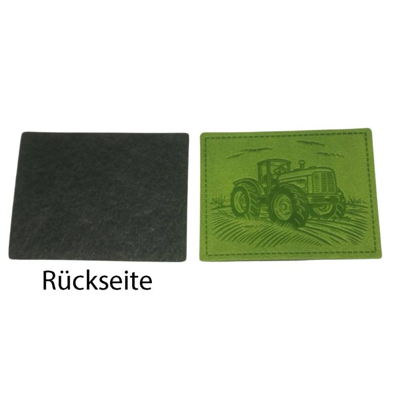 Kreativartikel.ch Kunsteleder Label 5 x 4 cm Traktor 629 3414 000 Rückseite