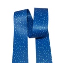 Kreativartikel.ch Gemustertes Gurtband blaue Ringe 38mm 738 7475 000