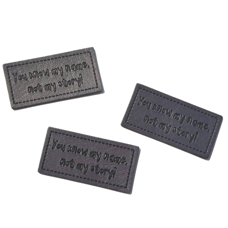 Kreativartikel.ch Kunstleder Label 4 x 2 cm You know my name 629 3443 000 mehrere