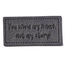 Kreativartikel.ch Kunstleder Label 4 x 2 cm You know my name 629 3443 000