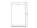 Kreativartikel.ch 100er Pack Cellophanbeutel mit Klebestreifen  7 x  10 cm 921 0710 001 Masse