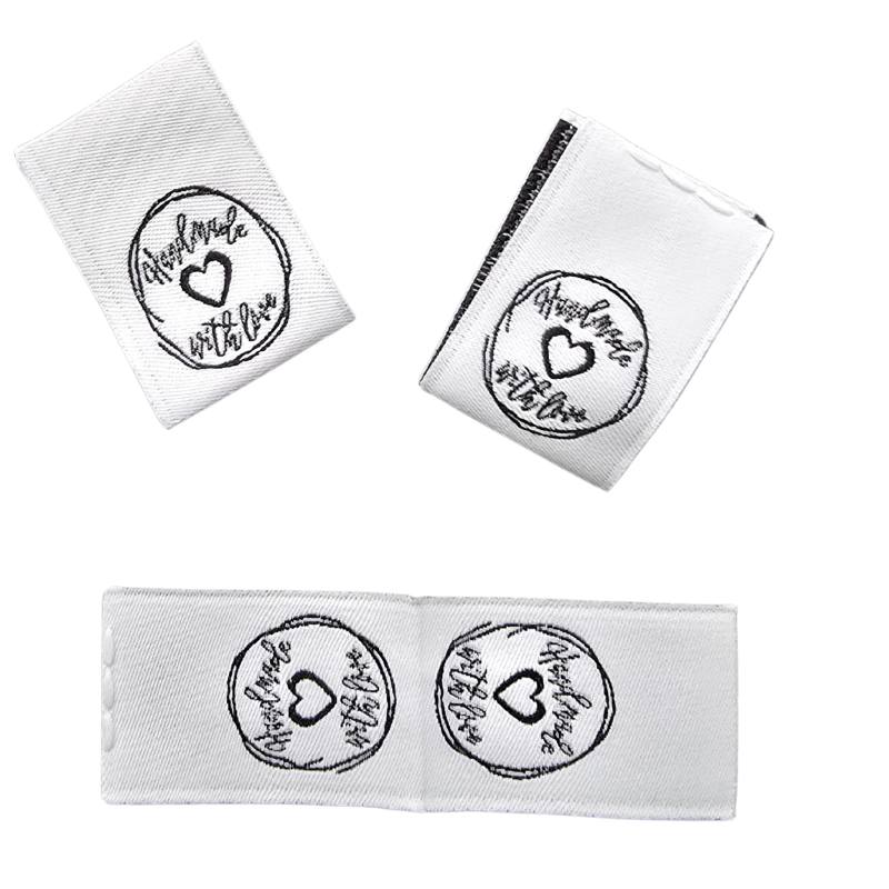 Kreativartikel.ch Weblabel Handmade with love 15 x 22 mm 630 2243 000