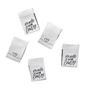 Kreativartikel.ch Weblabel Herz und Handmade with love 15 x 22 mm 630 9974 000 mehrere