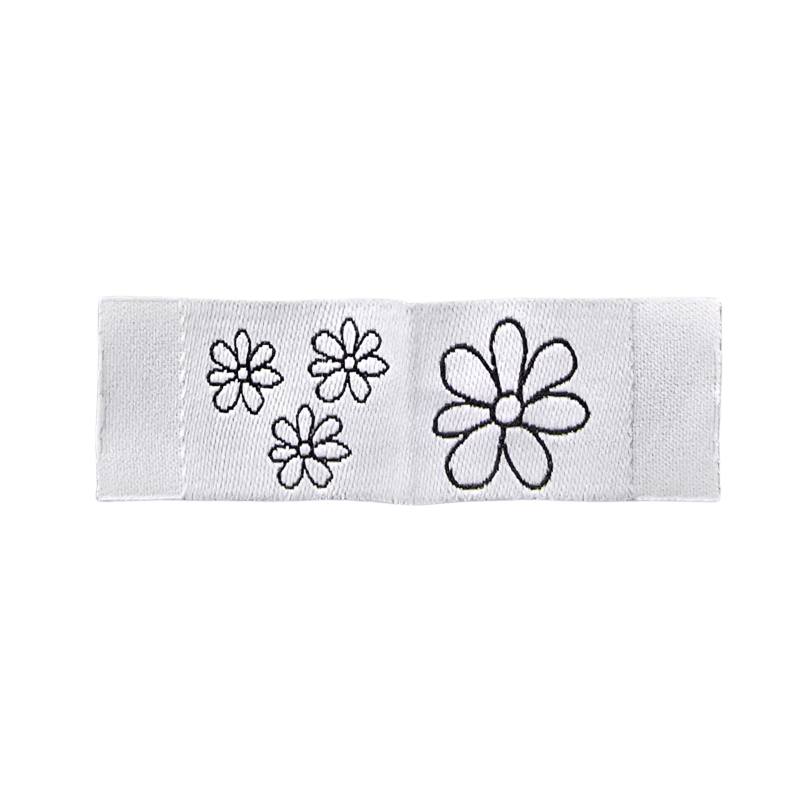 Kreativartikel.ch Weblabel Blume 15 x 22 mm 630 9971 000 offen