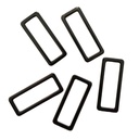 Kreativartikel.ch Flache Schlaufe Rechteckig (Vierkant) 40mm 623 8440 845 mehre