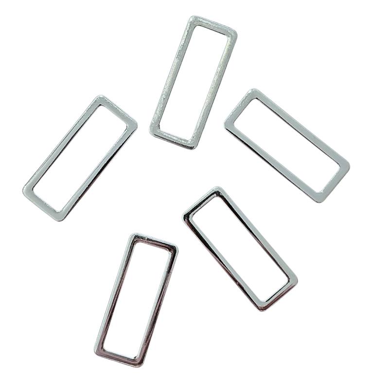Kreativartikel.ch Flache Schlaufe Rechteckig (Vierkant) 40mm 623 8440 990 mehrere