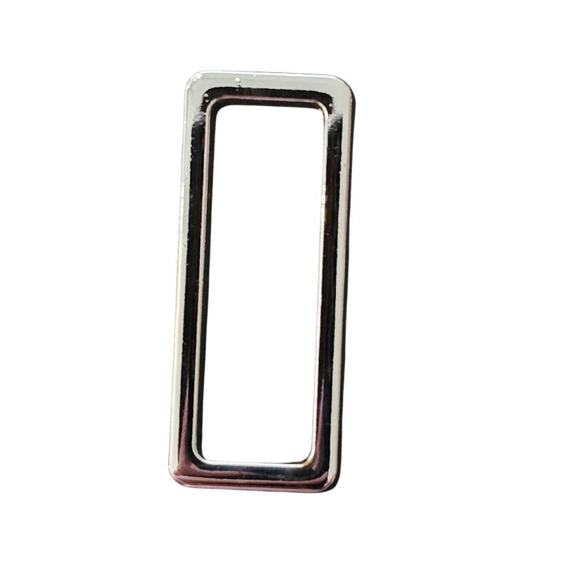 Kreativartikel.ch Flache Schlaufe Rechteckig (Vierkant) 40mm 623 8440 990 ohne Nummer