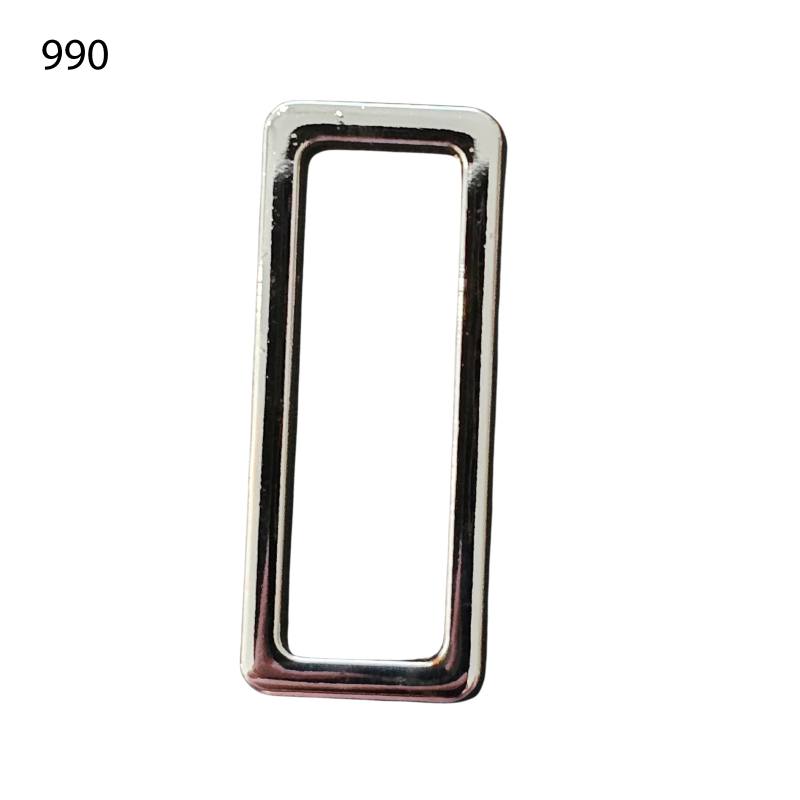 Kreativartikel.ch Flache Schlaufe Rechteckig (Vierkant) 40mm 623 8440 990