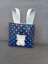 "Katze" Reflektierendes Kunstleder Label 5 x 3.5cm Sonja_Homemade