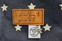 5er Set Weblabel Handmade with love zum Einnähen 15 x 22 mm (Hochformat) Sara Kisling