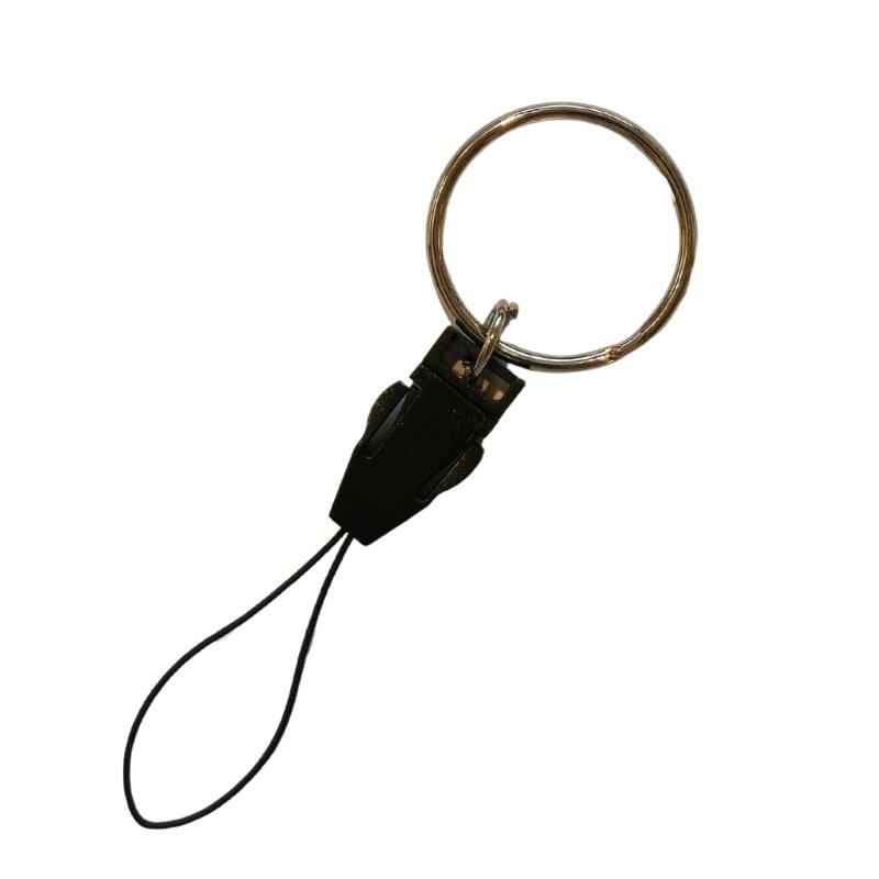 Kreativartikel.ch Steckschnalle klein schwarz mit Schnur und Ring 211 4545 820