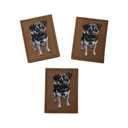 Kreativartikel.ch Kunsteleder Label 4 x 3 Hund 629 3446 000 mehrere