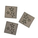 Kreativartikel.ch Kunstleder Label 4 x 3 cm Sterne 629 3448 000 mehrere