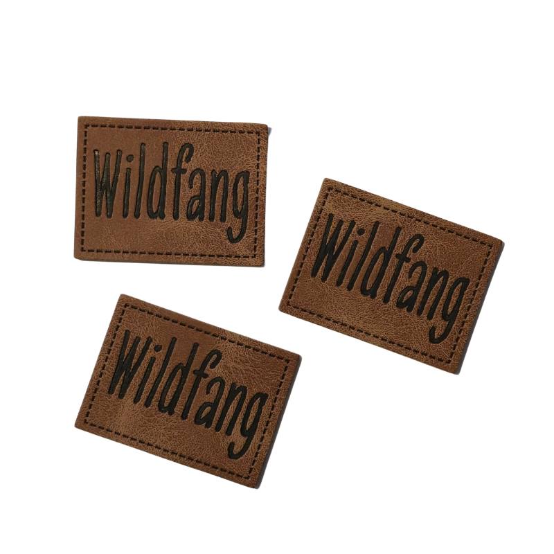 Kreativartikel.ch Kunstleder Label 4 x 3 cm Wildfang 629 3454 000 mehrere
