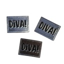Kreativartikel.ch Kunstleder Label 4 x 3 cm Diva! 629 3474 000 mehrere