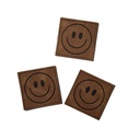 Kreativartikel.ch Kunstleder Label 4 x 4 cm Smiley 629 3460 000 mehrere
