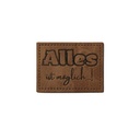 Kreativartikel.ch Kunsteleder Label 4 x 3 cm "Alles ist möglich..! 629 3464 000