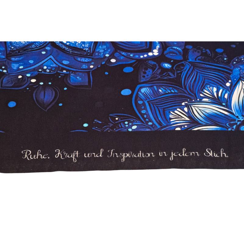 Kreativartikel.ch 402 9017 000 Blue Mandala Dream French Terry 155 x 85