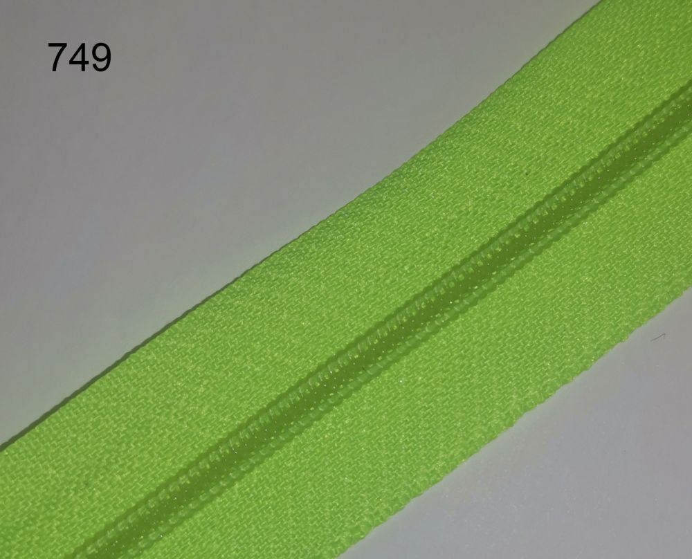 Endlosreissverschluss 3mm Neon