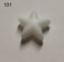689 3478 101 Silikonstopper Stern ca. 11mm (101 Weiss)