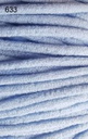 689 7875 633 Gummikordel &quot;flauschig&quot; ca. 2.5mm - 3mm (633 Hellblau)