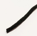 360 0305 820 Gummikordel &quot;flauschig&quot; halbrund ca. Ø3mm
