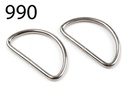 621 2038 990 D-Ring 38mm (Dicke 3mm) (990 Silber)