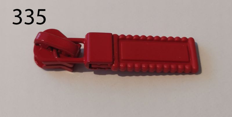 Zipper mit Schlaufe für 5mm Endlosreissverschluss grob