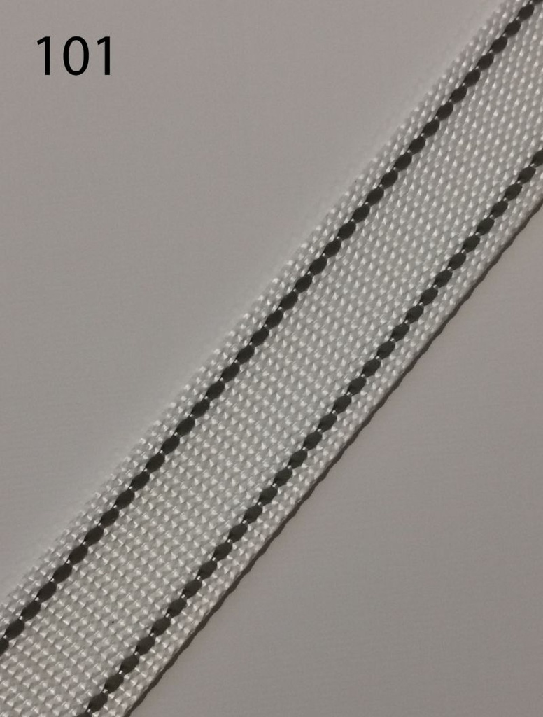 Gurtband 25mm mit reflektierender Ziernaht