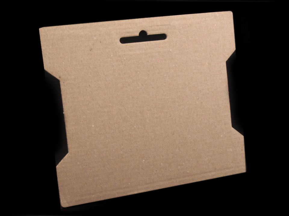 50er Pack Karton Wickelkarte 14 x 16,3cm 1-Seitig weiss