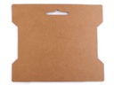 100er Pack Karton Wickelkarte 14 x 16,3cm braun