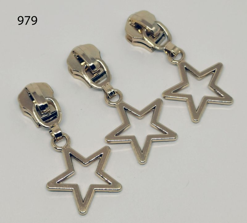 Zipper (Schieber) 5 mm grob Stern