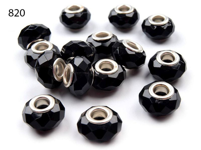 Grosslochperle aus Kunststoff 14,5 x 9mm