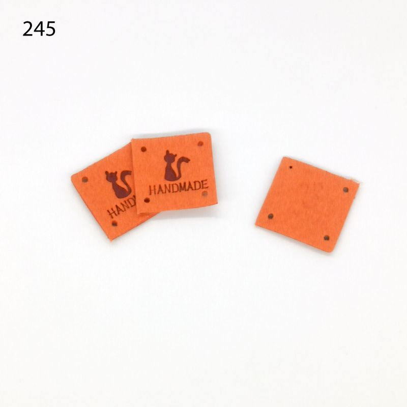 Label Handmade Katze 25mm