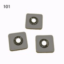 Ösenpatch mit Strasssteinchen 6 mm