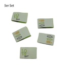 5er Set Weblabel zum einnähen Love Glace / Glace 22 x 15mm
