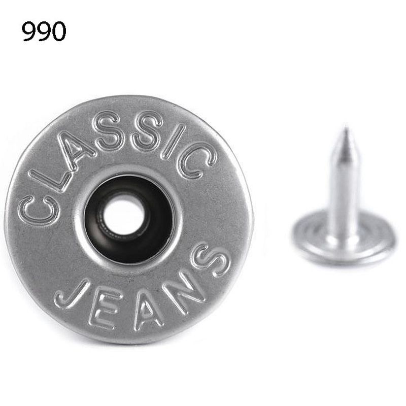 Jeansknopf 16.7mm Diverse Farben